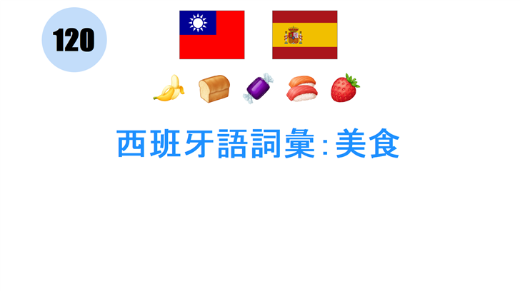 西班牙語詞彙：美食